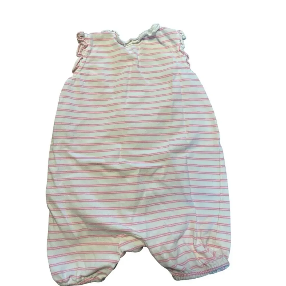 Ralph Lauren Romper Pink White Size 9 Months
